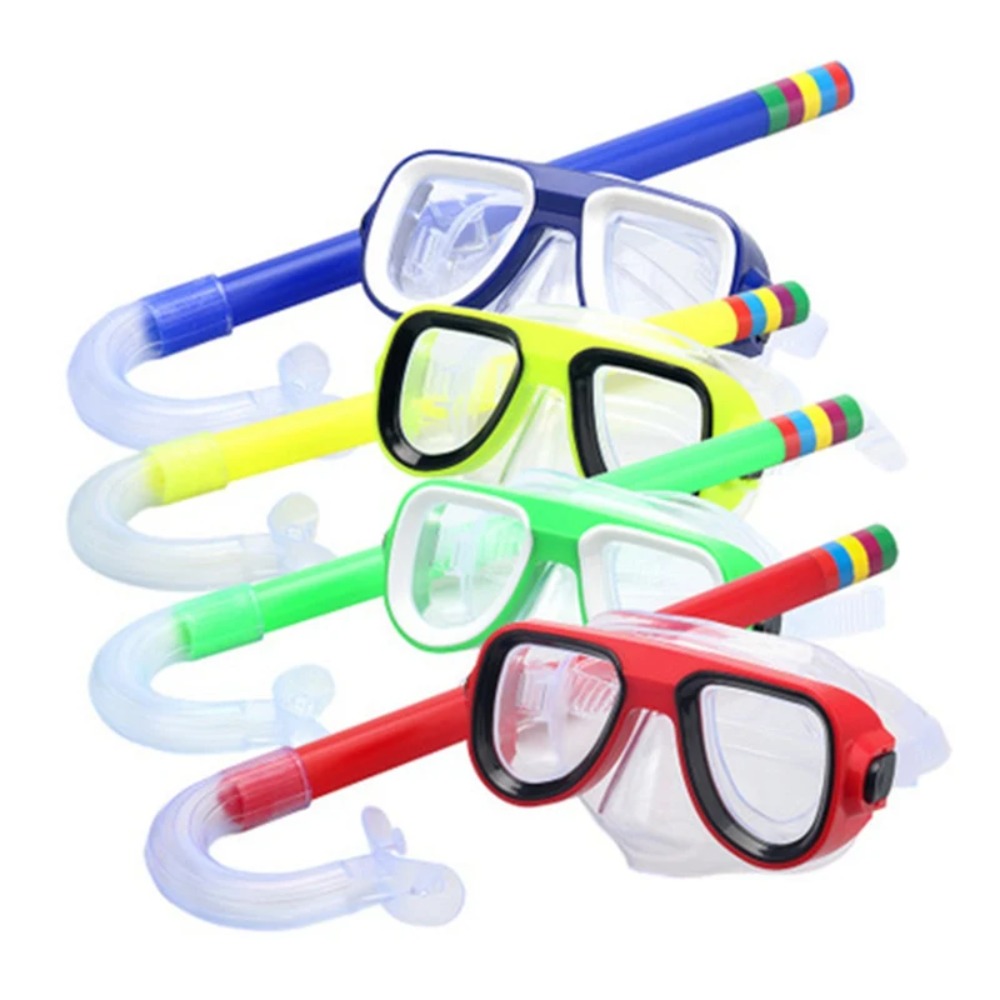 Anti Pollution Mask - Kinder-Schnorchelset Tauchermaske Schwimmbrille mit Antibeschlag-Beschichtung und