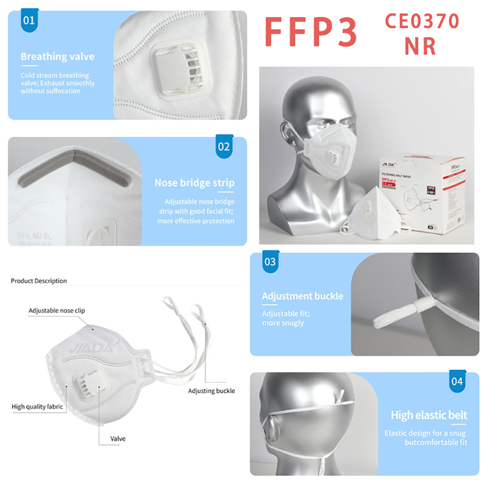 20 Stück/Box FFP3 NR Faltbare  – Anti Pollution Mask Bewertung und Preis
